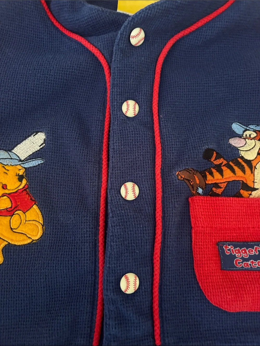 Vintage Winnie the Pooh & Tigger Baseball Style Two-Piece Baby Outfit 18mo